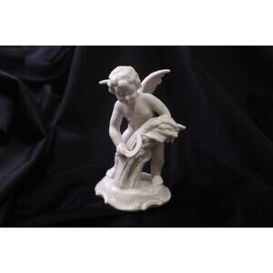 Dresden, Original Germany, Angel Cherub with Sickle, Figurine, ~ 251114-WH 828